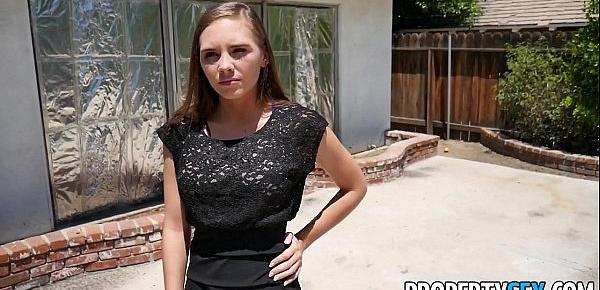  PropertySex - Hot petite real estate agent makes hardcore sex video with client